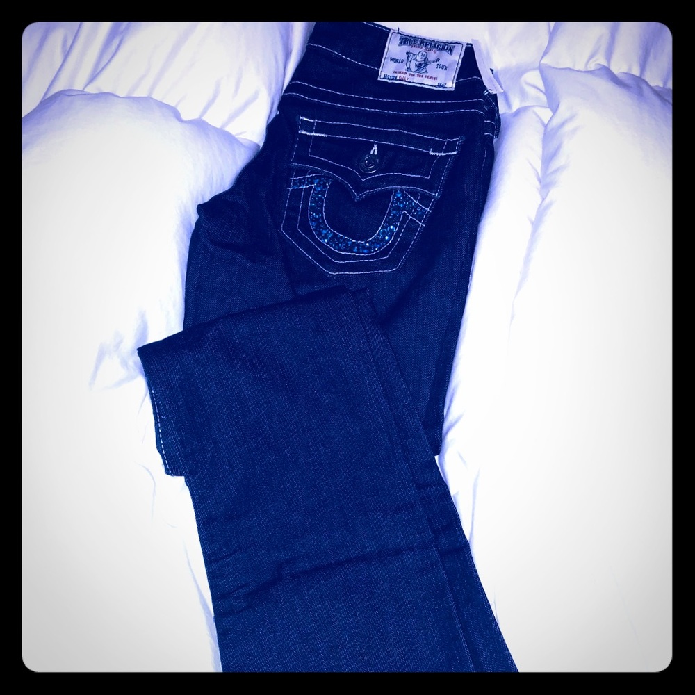 True Religion 24 Swarovski crystals Billy Jeans